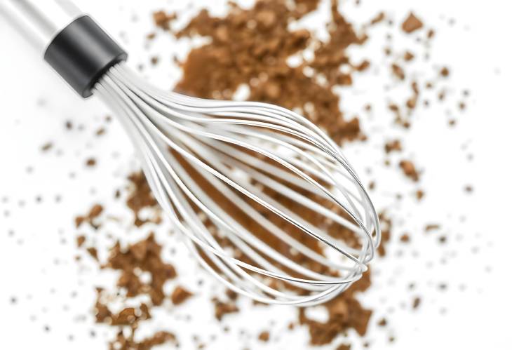 Close Up of a Versatile Silver Whisk