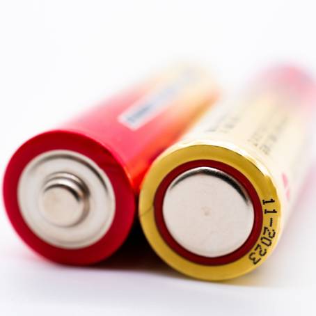 Close Up of AA Batteries Powering Innovation