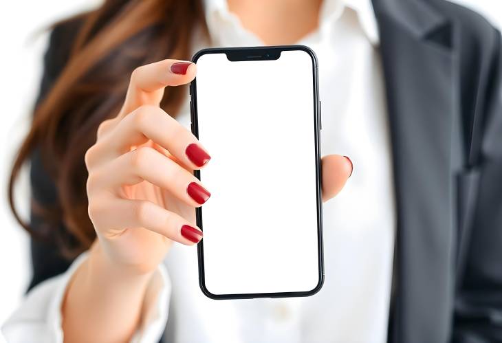 Close Up of Asian Woman Holding Smartphone