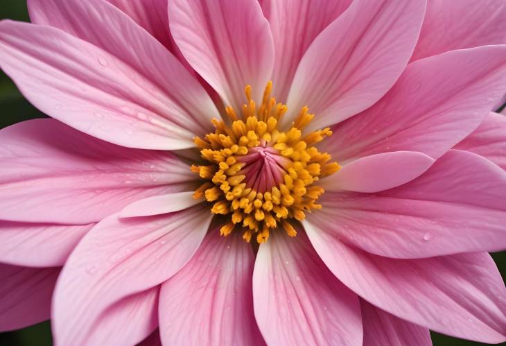 Close Up of Flower, High Quality Detail Revealing Petal Structure and Intricate Design