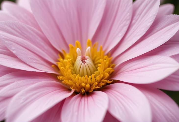 Close Up of Flower with High Quality Detail, Highlighting Petal Structure and Intricate Features