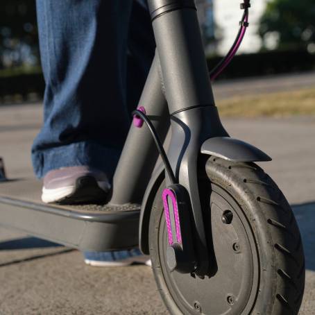 CloseUp Electric Scooter Urban EcoFriendly Transportation