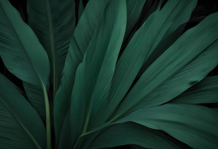 CloseUp of Dark Green Leaf Texture for Nature Design