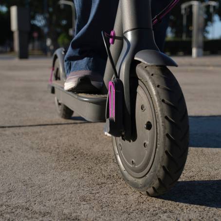 CloseUp of Electric Scooter Revolutionizing Urban Mobility