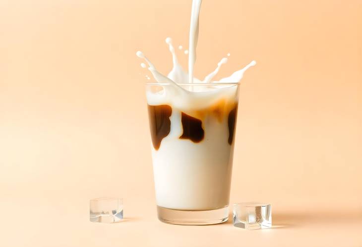 Coffee and Milk Symphony Iced Perfection in a Glass