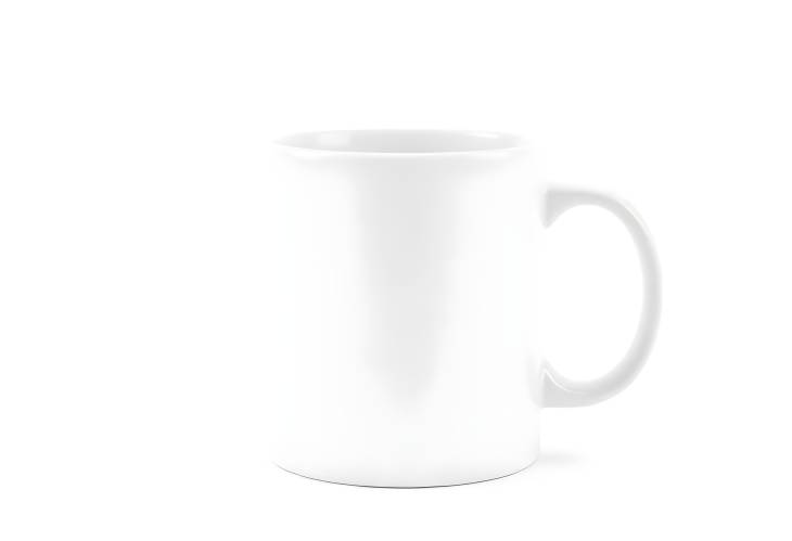 Coffee Cup Mockup on White Background