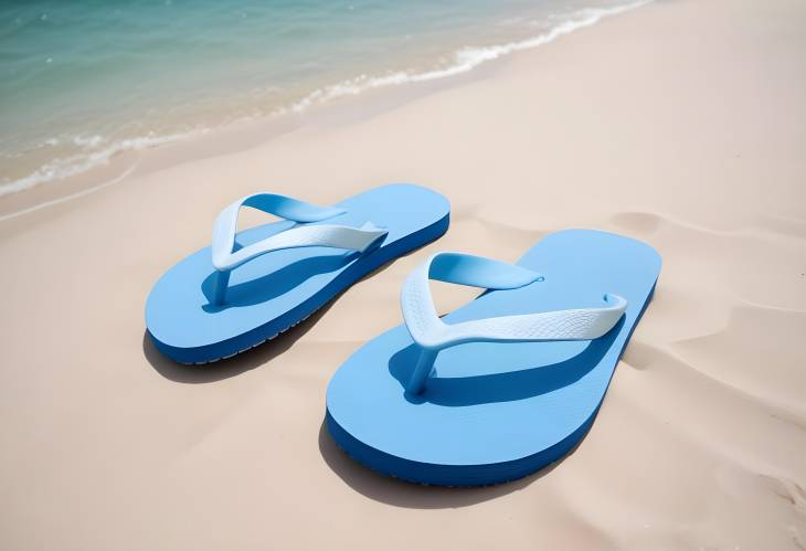 Comfortable Blue Flip Flops Ideal for Beach Days