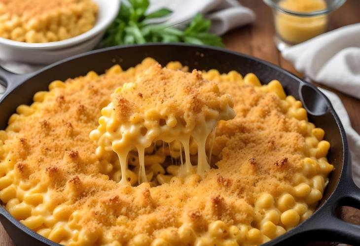 Comforting Mac and Cheese with a Golden Crust