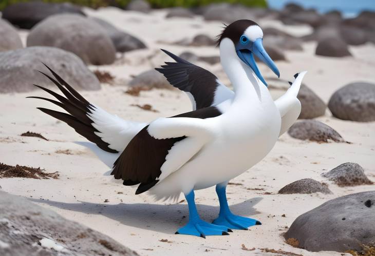 Comical Booby Bird Blue Feet and Unique Courtship Dances on Remote Islands