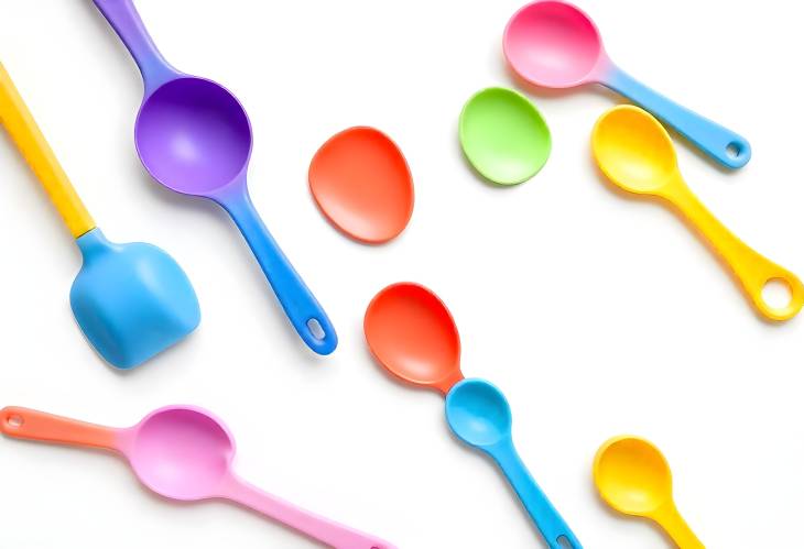 Creative Cooking Rainbow Silicone Utensils for Baking