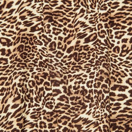 Creative Leopard Fur Texture Background with Wool Art Concept