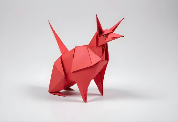 Creative Red Origami Snapology Figure A Fun Art Piece