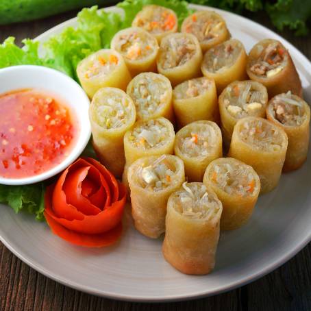 Crispy Fried Spring Rolls A Classic Chinese Delight