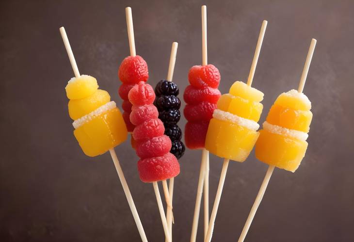 Crispy Sugar Coated Fruit on a Stick A Crunchy and Sweet Delight