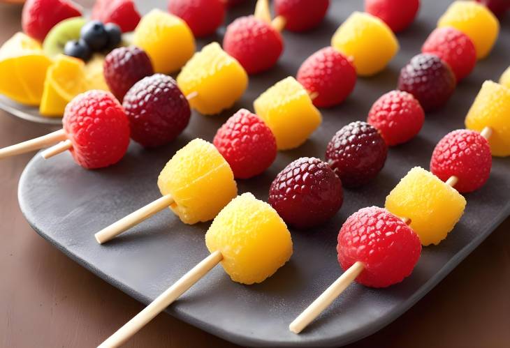 Crispy Sugar Coated Fruit on a Stick Sweet and Crunchy Delight