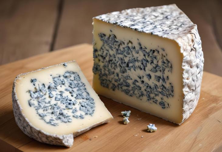 Crumbly Blue Cheese from Dorset Dorset Blue Vinney with Strong Flavor and Unique Texture