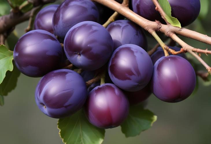 Damson Plums Small Tart Purple Fruit for Jams, Jellies, and Flavorful Recipes