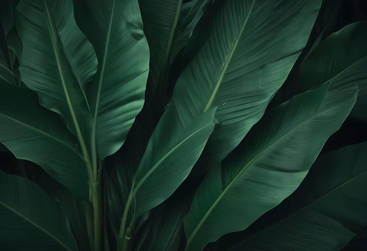 Dark Green Leaf Pattern Texture for Tropical Wallpaper