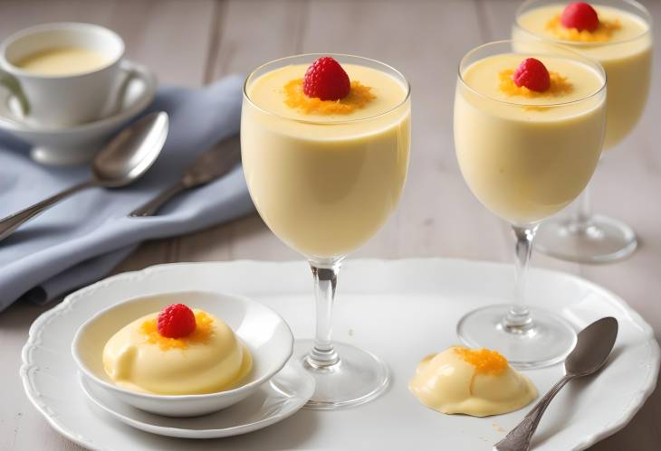 Delicate Zabaglione Light and Frothy Italian Custard with Egg Yolks and Wine