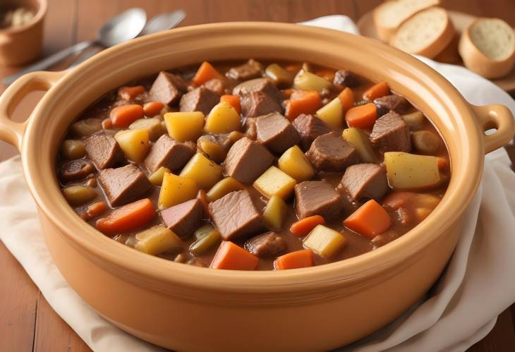 Delicious Burgoo Hearty Kentucky Stew with Mixed Meats and Vegetables