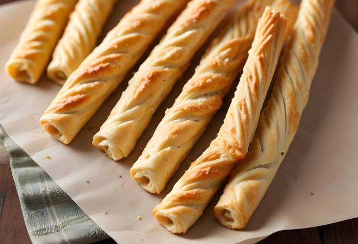 Delicious Cheese Straws Baked Pastry with Savory Cheese Flavor