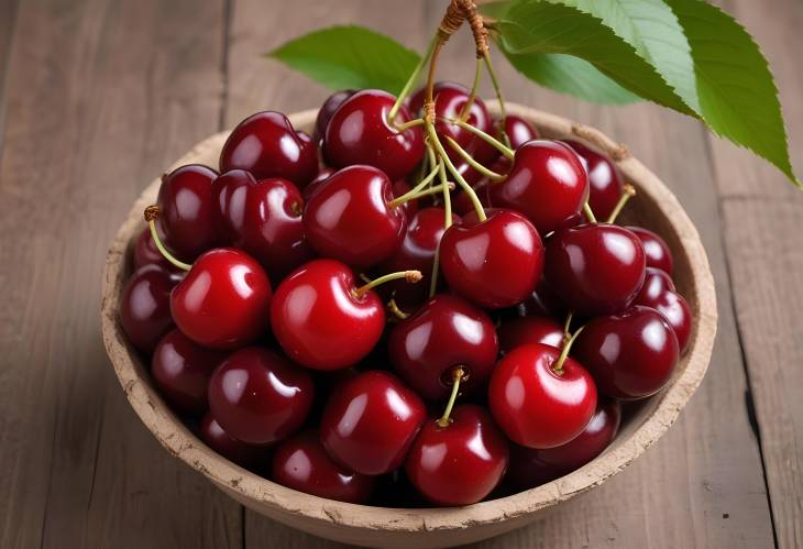 Delicious Cherry Small Round Fruit with Sweet and Tart Flavors in Red or Black,