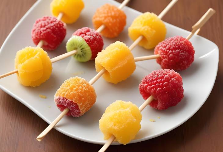 Delicious Crispy Sugar Coated Fruit on a Stick A Fun and Sweet Snack