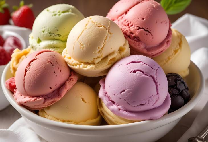 Delicious Gelato Italian Style Ice Cream with Dense Texture, Rich Flavor, and Creamy Indulgence