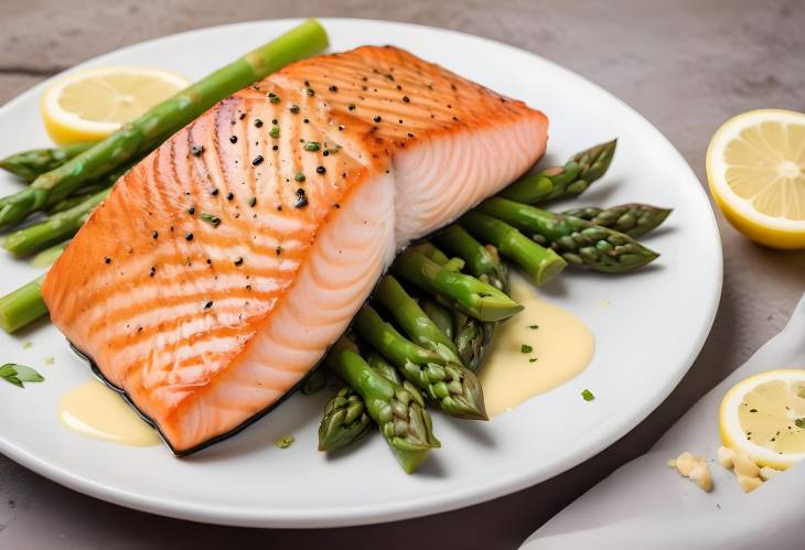 Delicious Grilled Salmon with Asparagus Side