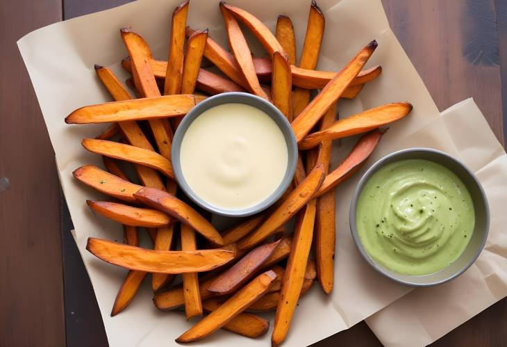 Delicious Japanese Sweet Potato Fries with Wasabi Aioli OvenBaked and Flavorful