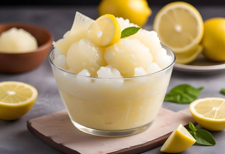 Delicious Lemon Granita Icy Treat with Bold Lemon Flavor