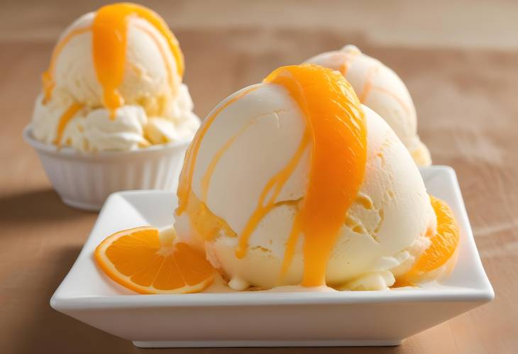 Delicious Orange Spumone Creamy and Layered Italian Ice Cream with Citrus Flair