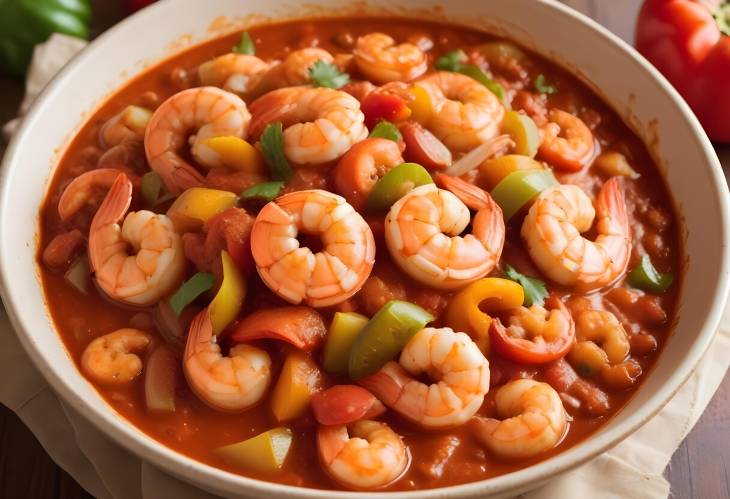 Delicious Shrimp Creole Spicy Tomato and Pepper Shrimp Dish