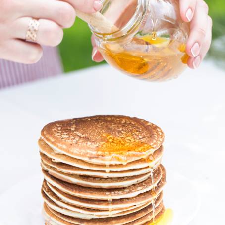 Delightful Pancakes with Honey Glaze