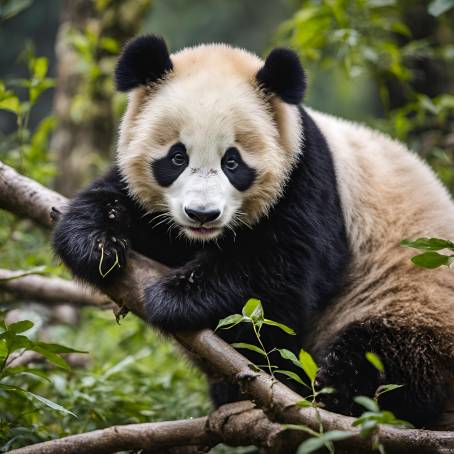 Delightful Young Panda in Sichuan Cute and Playful Moments Captured