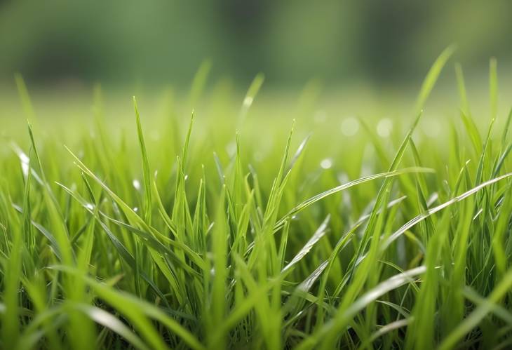 Detailed Close Up of Grass with a Blurred Background