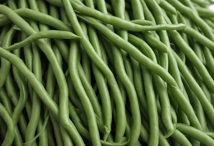 Detailed Close Up of Green Bean Strings Fresh Vegetable Photography