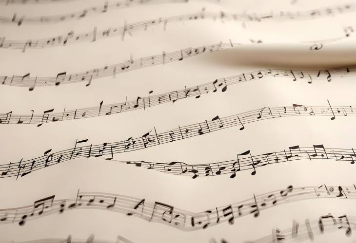 Detailed Close up of Music Sheets with Notes  Perfect Background for Musical Themes and Projects