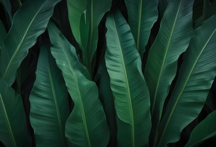 Detailed Dark Green Leaf Texture for Nature Wallpaper