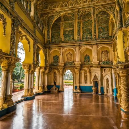 Discover the Colorful Royal Halls of Mysore Palace in Karnataka A Historical Indian Jewel