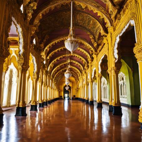 Discover the Colorful Royal Halls of Mysore Palace Karnataka Historical Gem, India