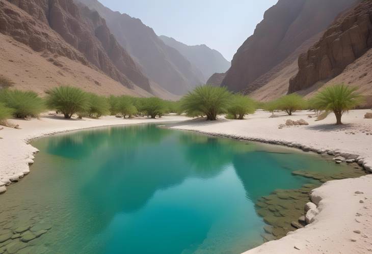 Discover the Turquoise Lagoon of Wadi Tiwi, Oman