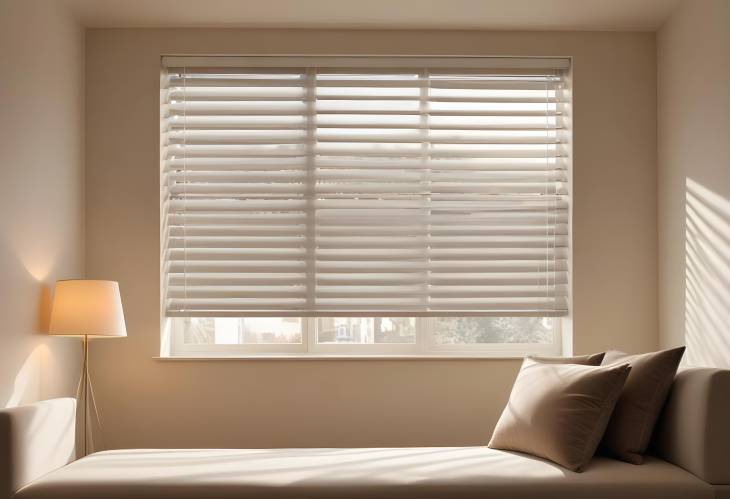 Dramatic Light and Shadows from Venetian Blinds on the Wall