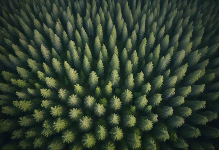 Drone Photography of Summer Green Forest in Finland  Top View