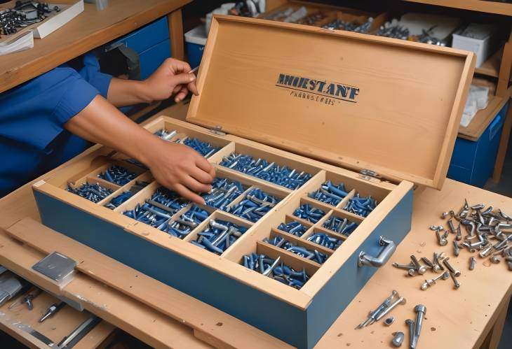 Durable Storage Box for Bolts, Nuts, and Screws  High Capacity Screw Organizer