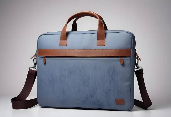 Durable Textile Laptop Bag with Shoulder Strap, Isolated