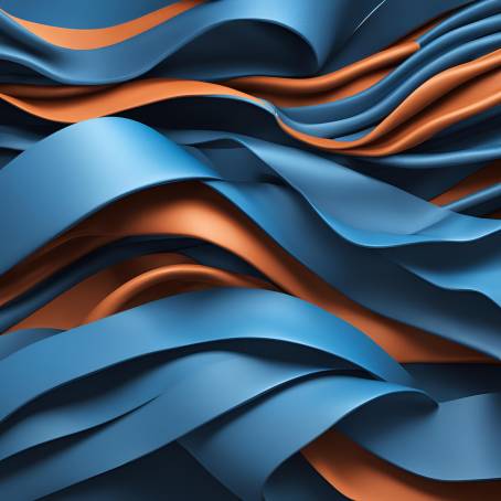 Dynamic Blue Strip Layers of Elegance