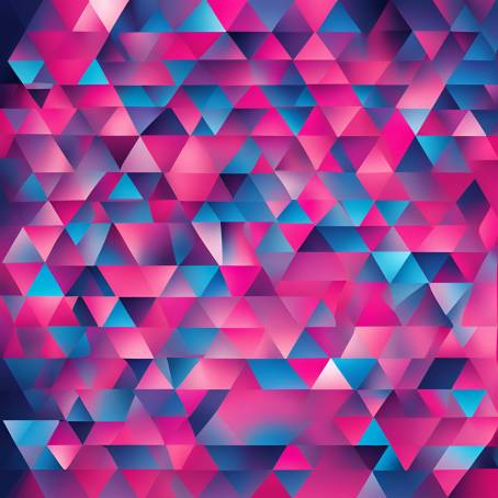 Dynamic Blue to Pink Gradient Abstract Background with Geometric Triangles