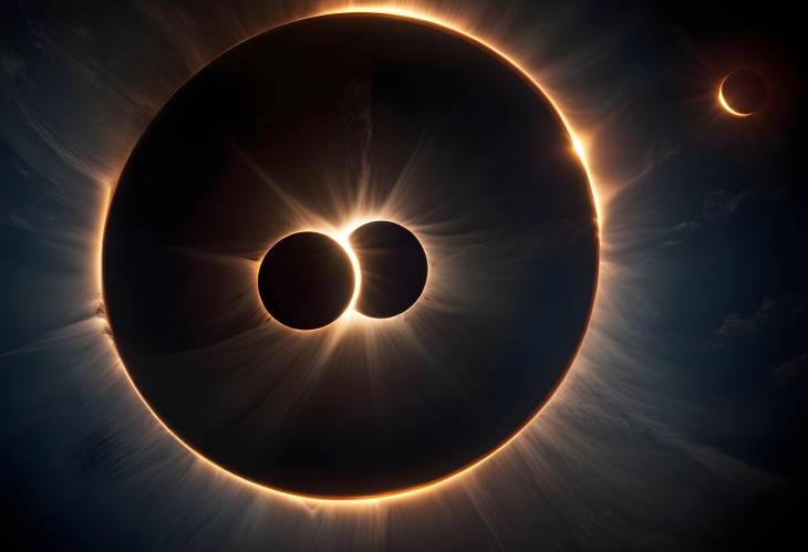 Earth Witnesses a Solar Eclipse from the Vastness of Space