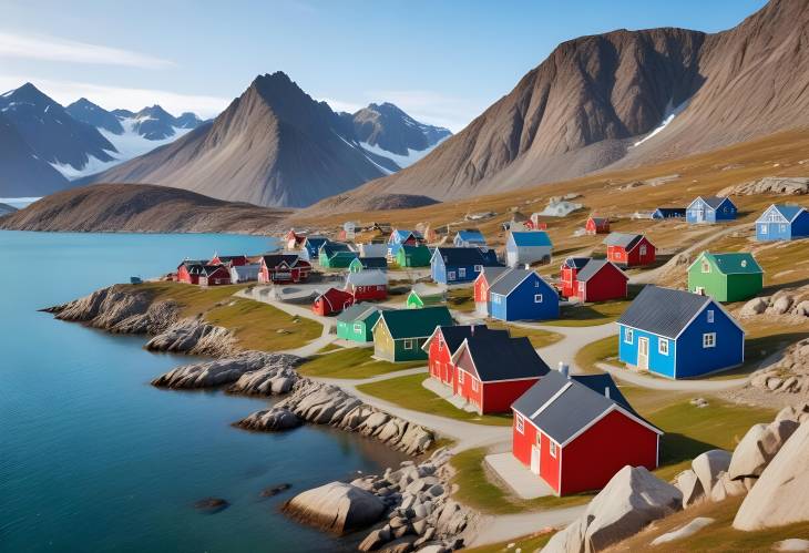 East Greenland Tasiilaq Colorful Village by the Arctic Coast